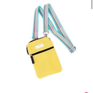 NWT Scout By Bungalow Poly Pocket Crossover Bag in Banana Yellow $38